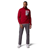 Men's Columbia Crimson Oklahoma Sooners Hike Omni-Wick Half-Zip Pullover