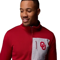 Men's Columbia Crimson Oklahoma Sooners Hike Omni-Wick Half-Zip Pullover