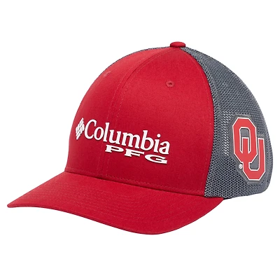 Casquette ajustable Columbia Crimson Oklahoma Sooners PFG pour homme