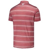 Polo à rayures Omni-Shade™ PFG Super Terminal Tackle™ des Sooners de l'Oklahoma pour homme Columbia