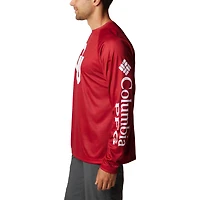 T-shirt à manches longues raglan Columbia Crimson Oklahoma Sooners PFG Terminal Tackle Omni-Shade pour homme