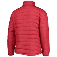 Veste zippée intégrale réfléchissante Columbia Crimson Oklahoma Sooners Powder Lite Omni-Heat pour homme