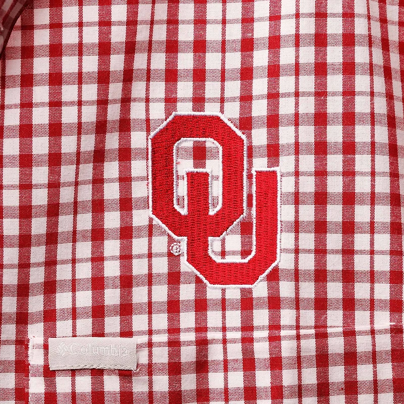 Chemise boutonnée Columbia Crimson Oklahoma Sooners Rapid Rivers pour homme