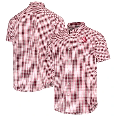 Chemise boutonnée Columbia Crimson Oklahoma Sooners Rapid Rivers pour homme