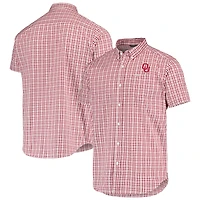 Chemise boutonnée Columbia Crimson Oklahoma Sooners Rapid Rivers pour homme