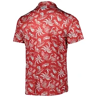 Polo omnicolore Columbia Crimson Oklahoma Sooners Super Terminal Tackle pour homme