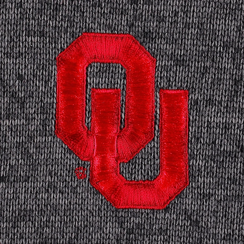 Men's Columbia Gray Oklahoma Sooners Canyon Point Raglan Half-Zip Top