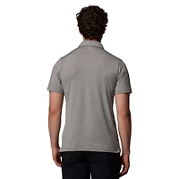 Men's Columbia Gray Oklahoma Sooners Tech Trail Polo