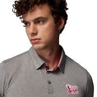 Polo Tech Trail gris Columbia pour homme des Sooners de l'Oklahoma