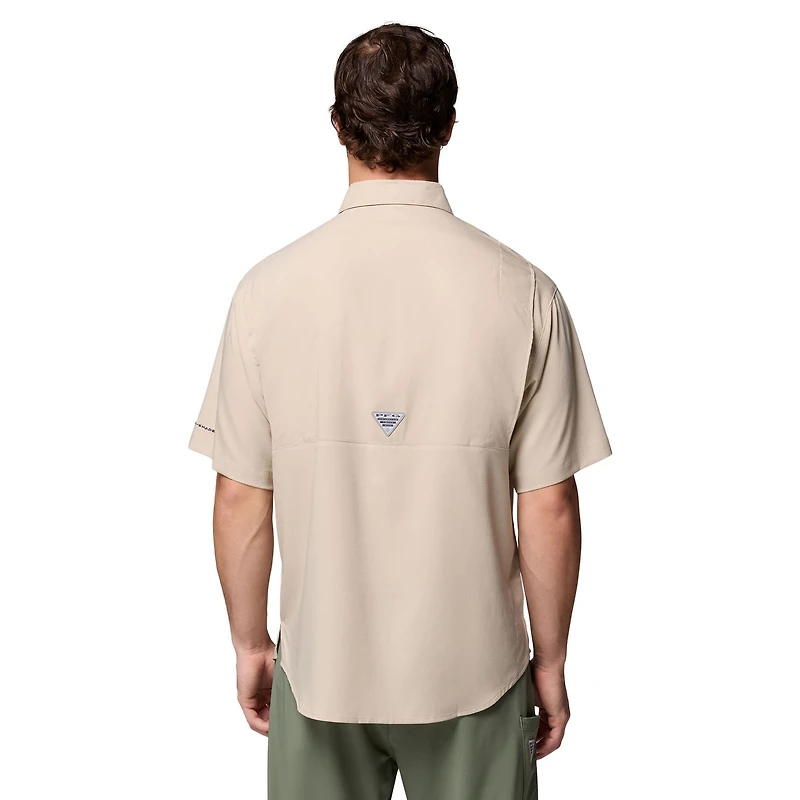 Chemise boutonnée Columbia Tan Oklahoma Sooners Tamiami Omni-Shade pour homme