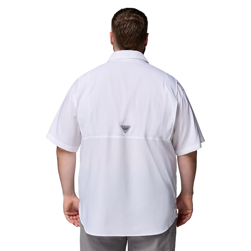 Chemise boutonnée Columbia blanche Oklahoma Sooners pour homme, grande taille, Tamiami Omni-Shade