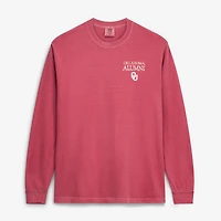 Men's  Crimson Oklahoma Sooners Circle Seal Alumni Long-Sleeve T-Shirt