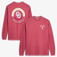 T-shirt à manches longues pour hommes Crimson Oklahoma Sooners Circle Seal Alumni