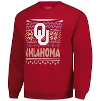 Sweat-shirt polaire pour homme Crimson Oklahoma Sooners, collection Fêtes