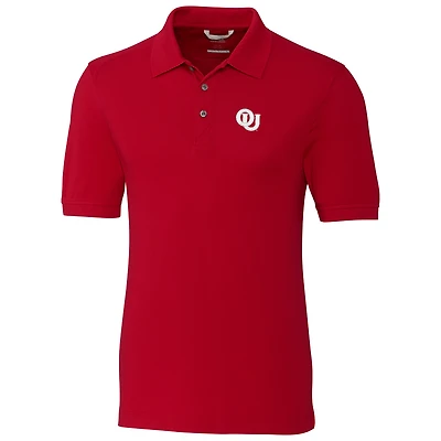 Polo pour homme Cutter & Buck Crimson Oklahoma Sooners, grandes tailles, College Vault Advantage DryTec Tri-Blend