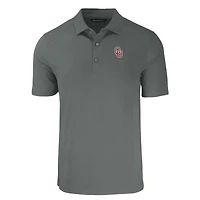 Men's Cutter & Buck Gray Oklahoma Sooners Big Tall Forge Eco Stretch Recycled Polo