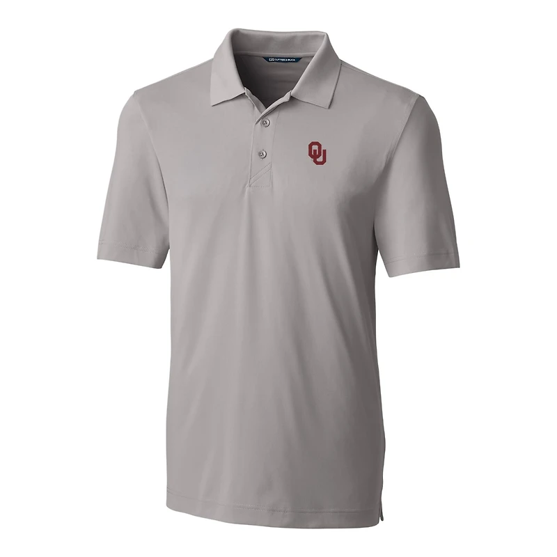 Men's Cutter & Buck Gray Oklahoma Sooners Big Tall Forge Stretch Polo