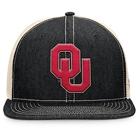 Men's Fanatics Black/Natural Oklahoma Sooners Legend Trucker Snapback Hat