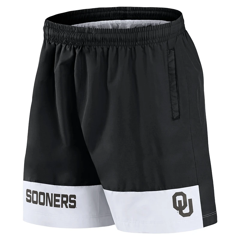 Men's Fanatics Black Oklahoma Sooners Elements Intensity Woven Shorts