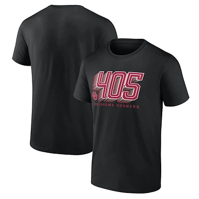 Men's Fanatics Black Oklahoma Sooners Overtime Score T-Shirt