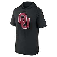 Men's Fanatics  Black Oklahoma Sooners Primary Logo Hoodie T-Shirt