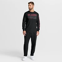 Men's Fanatics Black Oklahoma Sooners Quad Fuel The Fire Long Sleeve T-Shirt