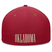 Casquette ajustée NoBo pour homme, couleur cramoisie/marron, des Sooners de l'Oklahoma