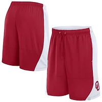 Men's Fanatics Crimson/White Oklahoma Sooners Strength Unleashed Shorts