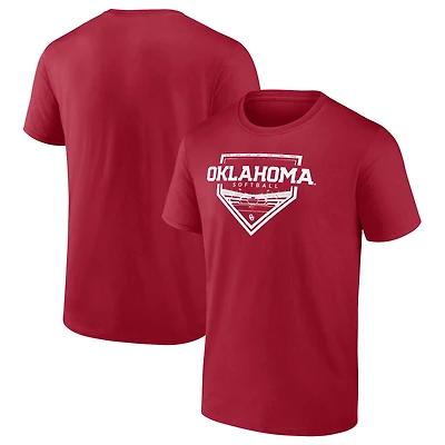 T-shirt de fan softball Fanatics Crimson Oklahoma Sooners 2024 pour hommes