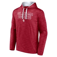 Men's Fanatics  Crimson Oklahoma Sooners Athlete Fleece Pullover Hoodie