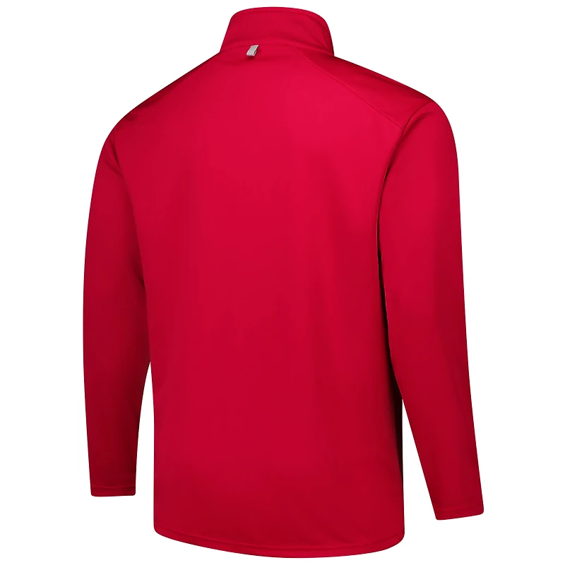 Haut à glissière quart de tour pour défenseur Fanatics Crimson Oklahoma Sooners Big & Tall hommes