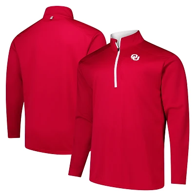 Haut à glissière quart de tour pour défenseur Fanatics Crimson Oklahoma Sooners Big & Tall hommes