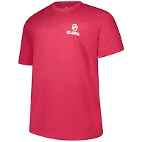 T-shirt délavé idéal pour hommes Fanatics Crimson Oklahoma Sooners Big & Tall