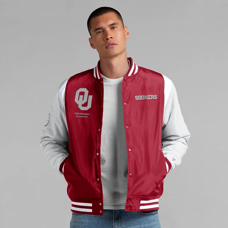 Men's Fanatics  Crimson Oklahoma Sooners Elements Elite Full-Snap Jacket