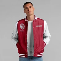 Men's Fanatics  Crimson Oklahoma Sooners Elements Elite Full-Snap Jacket