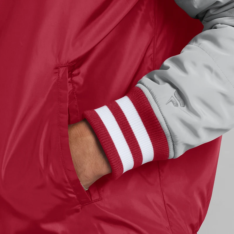 Veste à boutons-pression intégrale Elements Elite de Fanatics Crimson pour hommes des Oklahoma Sooners