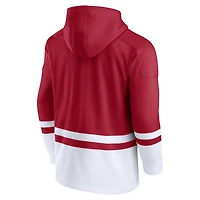 Men's Fanatics Crimson Oklahoma Sooners First Battle Pullover Hoodie