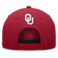 Men's Fanatics Crimson Oklahoma Sooners Foul Ball Rope Adjustable Hat