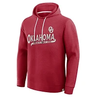 T-shirt à capuche manches longues Premium Fanatics Crimson Oklahoma Sooners Hometown pour homme