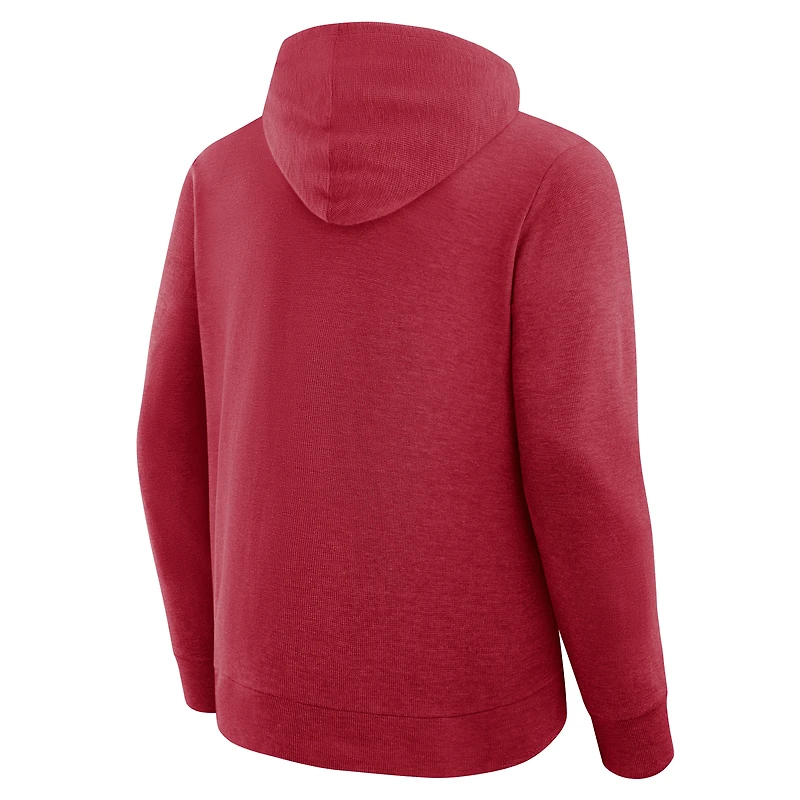 T-shirt à capuche manches longues Premium Fanatics Crimson Oklahoma Sooners Hometown pour homme