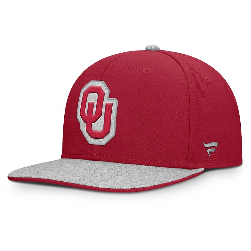 Men's Fanatics Crimson Oklahoma Sooners Loden Snapback Hat
