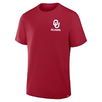Men's Fanatics Crimson Oklahoma Sooners Quad Legacy T-Shirt
