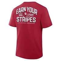 T-shirt Fanatics Crimson pour homme, Oklahoma Sooners Quad Legacy
