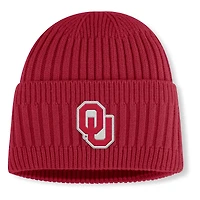 Bonnet en tricot à revers Revery pour homme, fanatiques, cramoisi, Oklahoma Sooners