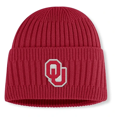 Bonnet en tricot à revers Revery pour homme, fanatiques, cramoisi, Oklahoma Sooners