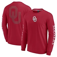 T-shirt à manches longues pour hommes Fanatics Crimson Oklahoma Sooners Strive