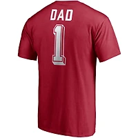 Men's Fanatics Crimson Oklahoma Sooners Team #1 Dad T-Shirt
