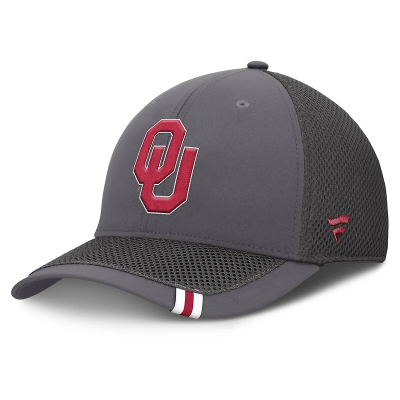 Casquette Flex Clincher grise Fanatics des Sooners de l'Oklahoma pour homme