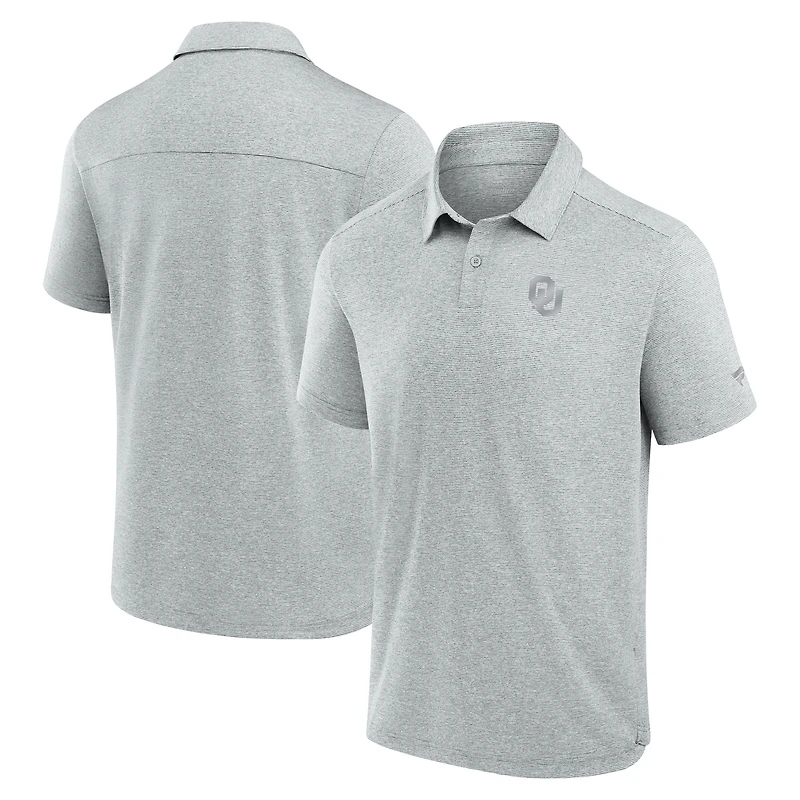 Men's Fanatics Gray Oklahoma Sooners Performance Polo