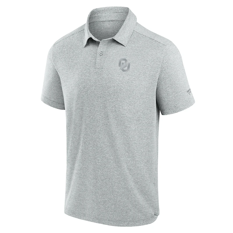 Men's Fanatics Gray Oklahoma Sooners Performance Polo